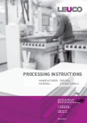 Processing instruction Duropal Xtreme