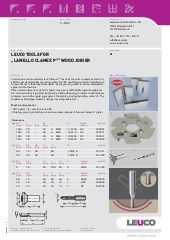 LEUCO cutter and drill bit for LAMELLO CLAMEX P® fittings